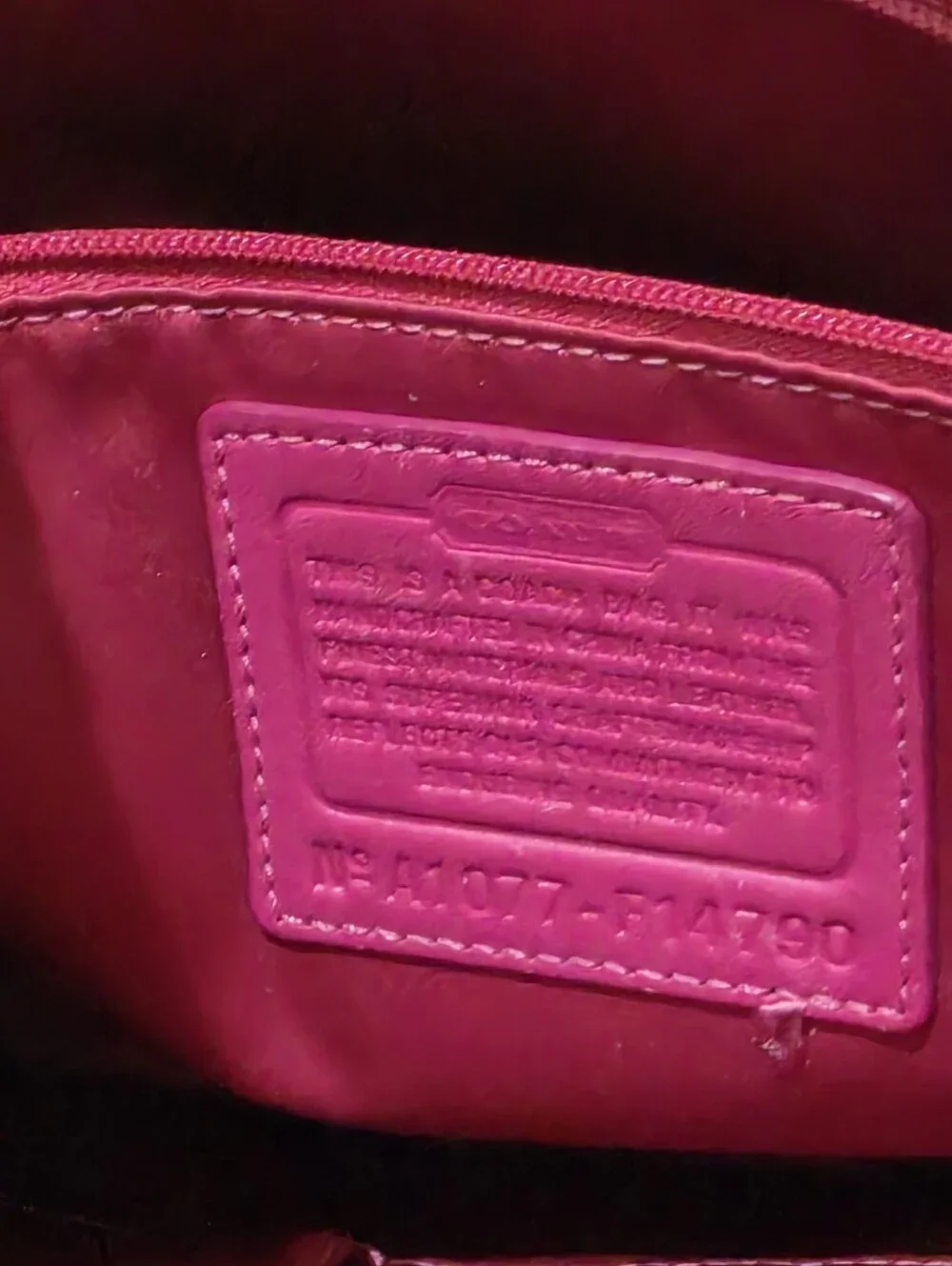 Coach Vintage Plaid Tote Bag in Raspberry Pink Plaid